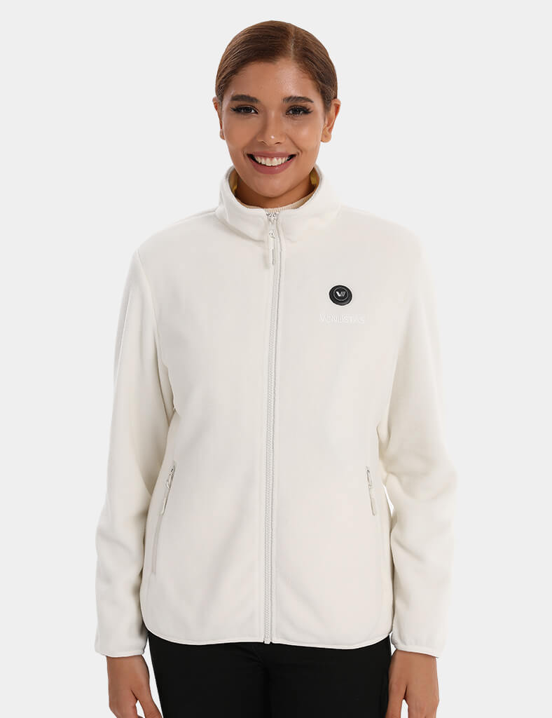 Zipper up Heated Fleece Jacket for Women 7.4V, W2136