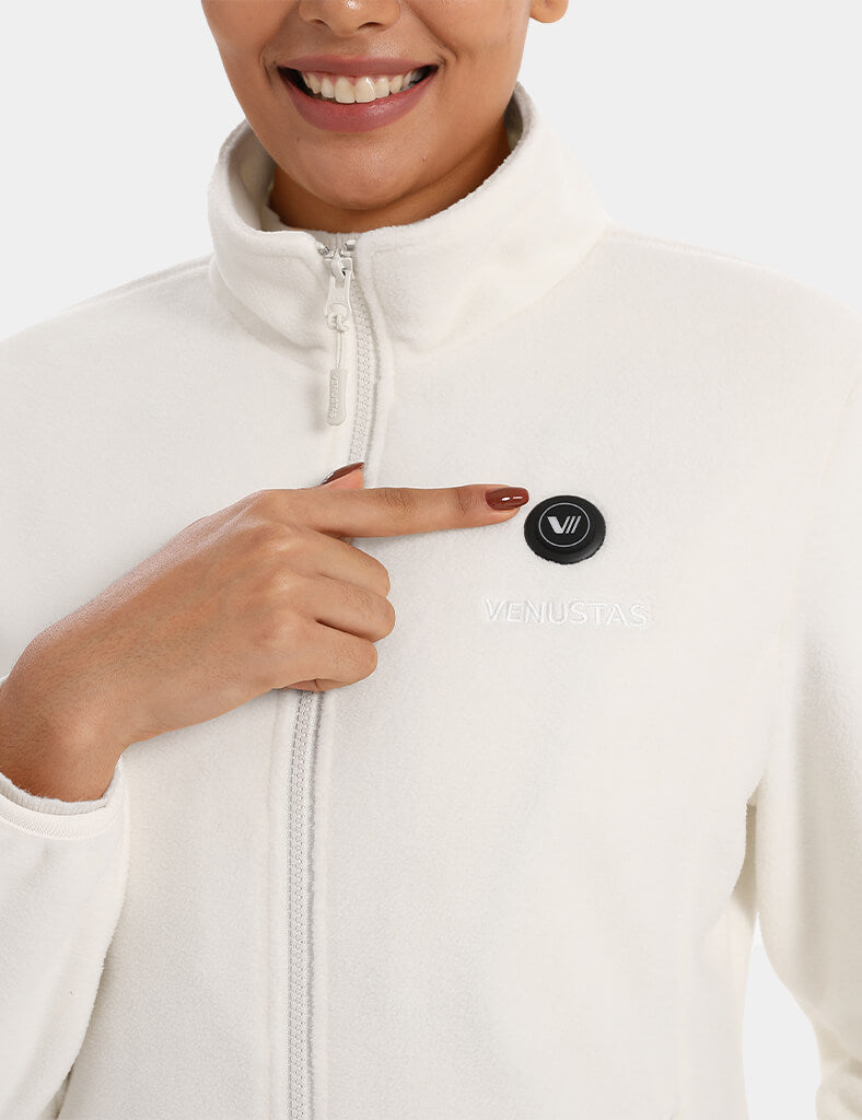 Zipper up Heated Fleece Jacket for Women 7.4V, W2136