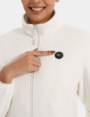 [Open Box] Zipper up Heated Fleece Jacket for Women 7.4V, W2136