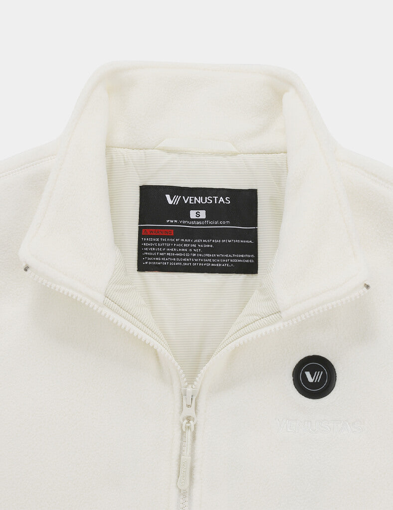 Zipper up Heated Fleece Jacket for Women 7.4V, W2136