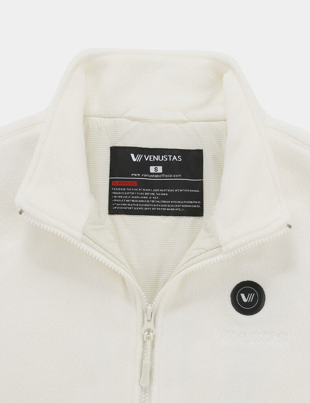 [Open Box] Zipper up Heated Fleece Jacket for Women 7.4V, W2136