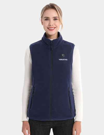 Women’s Heated Fleece Vest (Up to 20 heating hours), W2117 Max - Navy