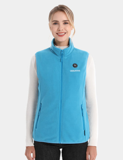 Women's Heated Fleece Vest 7.4V - New Colors, W2117 - Blue