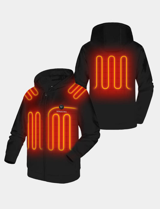 Zipper up Heated Hoodie for Unisex 7.4V - New Colors