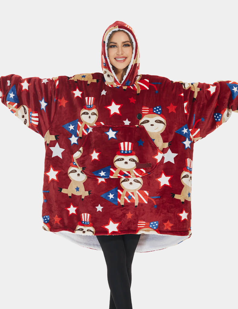 [Final Sale] Oversized Heated Wearable Blanket Hoodie 7.4V, U2169