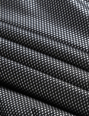 Close-up of black mesh lining inside the heated jacket
