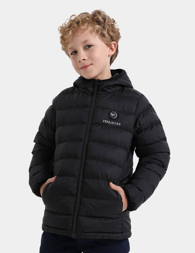Boy’s Heated FELLEX®  Hooded Jacket 7.4V, KB13 - Black
