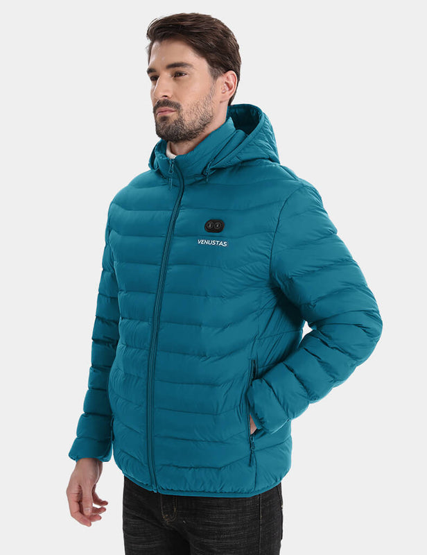 Heated Jacket With Dual Control Button 7.4V For Unisex - Green