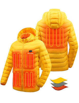 [Open Box] Heated Jacket for Unisex with Heating Areas Control Button, 7.4V, U9001