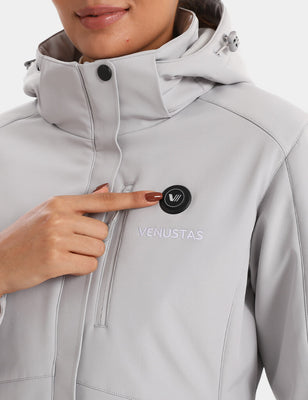 Women's Heated Jacket 7.4V - Blue/ Light Grey/ Navy/ Burgundy/ Black