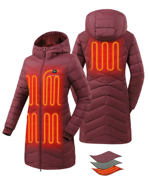 Heated Long Down Jacket 7.4V For Women - New Colors hover