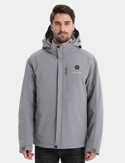 Men's Heated Jacket 7.4V - Navy/ Grey/ Silver Pine, M2168 - Grey