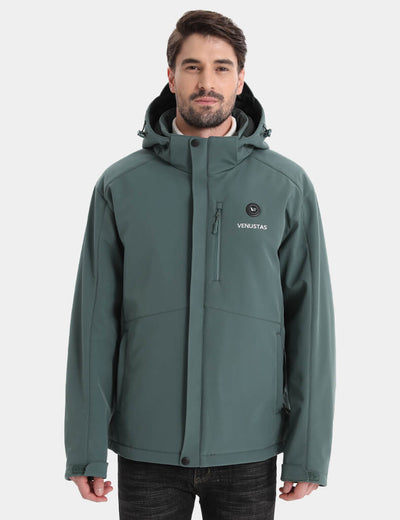 Men's Heated Jacket 7.4V - Navy/ Grey/ Silver Pine, M2168 - Silver Pine