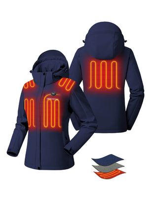 Women's Heated Jacket 7.4V - Blue/ Light Grey/ Navy/ Burgundy/ Black