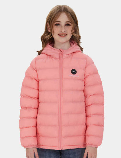 Girl’s Heated FELLEX®  Hooded Jacket 7.4V, KG12 - Pink
