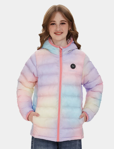 Girl’s Heated FELLEX®  Hooded Jacket 7.4V, KG12 - Ombre Pink