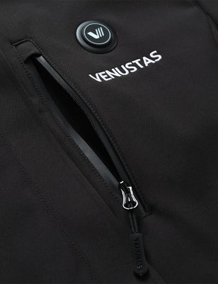 [Bundle] Women's Heated Jacket 7.4V & Women's Heated Vest 7.4V Venustas black heated apparel with 7.4V control button