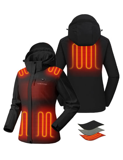 Women's Heated Jacket 7.4V, W2168 - Black