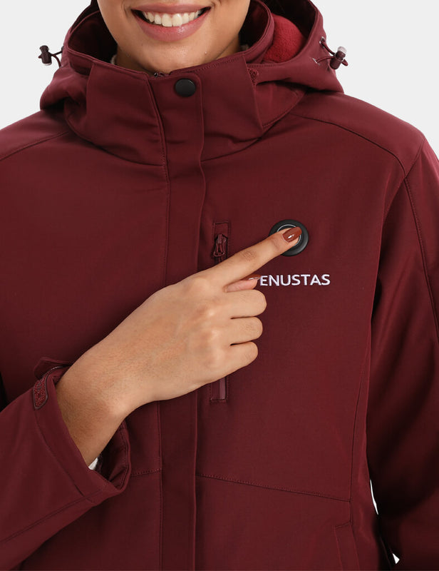 Women's Heated Jacket 7.4V - Blue/ Light Grey/ Navy/ Burgundy/ Black