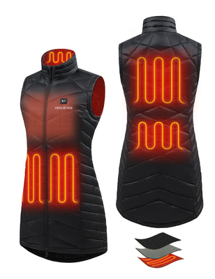 [Open Box] Women's Heated Long Puffer Vest 7.4V, W24L