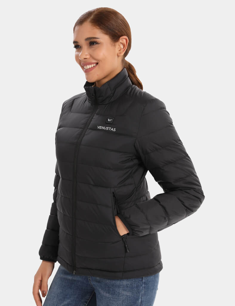 Women's Recycled Heated Lightweight Down Jacket 7.4V, EW32 [Final Sale]