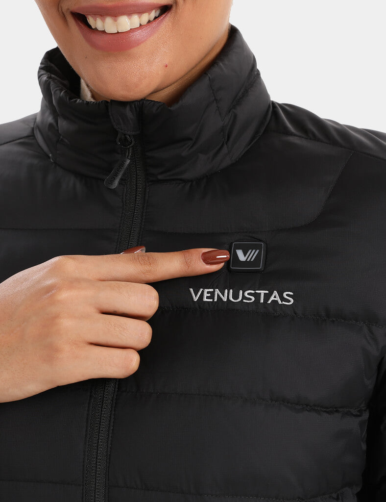 Women's Recycled Heated Lightweight Down Jacket 7.4V, EW32 [Final Sale]