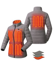 Women's Recycled Heated Lightweight Down Jacket 7.4V