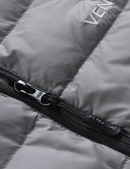 Men's Recycled Heated Lightweight Down Vest 7.4V - Black/ Grey