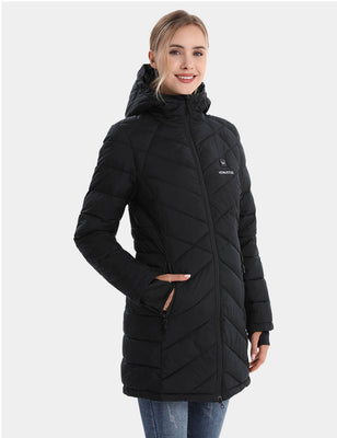 Women's Heated Recycled Puffer Jacket 7.4V - Black\ Grey