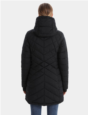 Women's Heated Recycled Puffer Jacket 7.4V - Black\ Grey