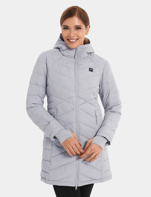 Women's Heated Recycled Puffer Jacket 7.4V - Black\ Grey
