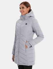 Women's Heated Recycled Puffer Jacket 7.4V - Black\ Grey