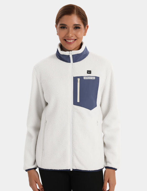 Women's Colorblock Heated Recycled Sherpa Jacket 7.4V, EW40 [Final Sale]