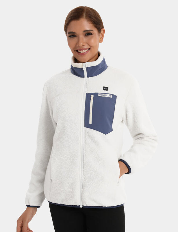 Women's Colorblock Heated Recycled Sherpa Jacket 7.4V, EW40 [Final Sale]