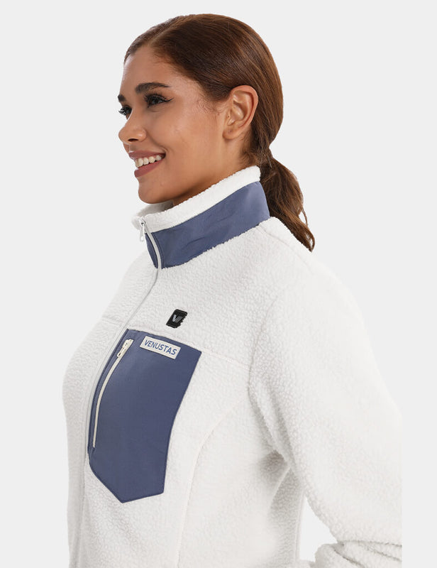 Women's Colorblock Heated Recycled Sherpa Jacket 7.4V, EW40 [Final Sale]