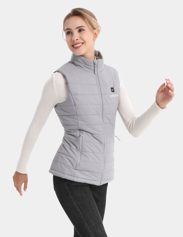 [Open Box] Women's Classic Heated Vest 7.4V - Milk White/ Light Grey/ Burgundy/ Pink, W2118
