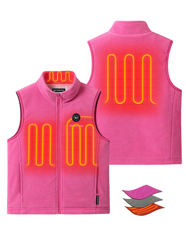[Open Box] Girl's Heated Fleece Vest 7.4V, KG14