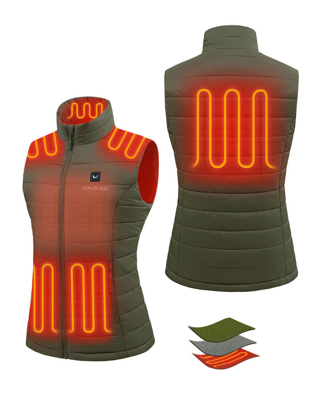 Women's Classic Heated Vest 7.4V (Up to 20 heating hours) - New Colors, W2118 Max