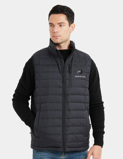 Men's Heated Vest with Stand Collar 7.4V, M52 [Final Sale] - Black