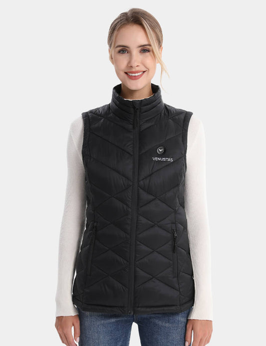 [Final Sale] Women’s Heated Down Vest 7.4V with Heating Pockets, W51 [XS,S,M,L,XL,3XL]