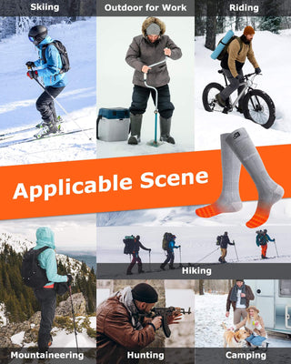 Unisex Heated Socks 7.4V (with Half-Foot Coverage)