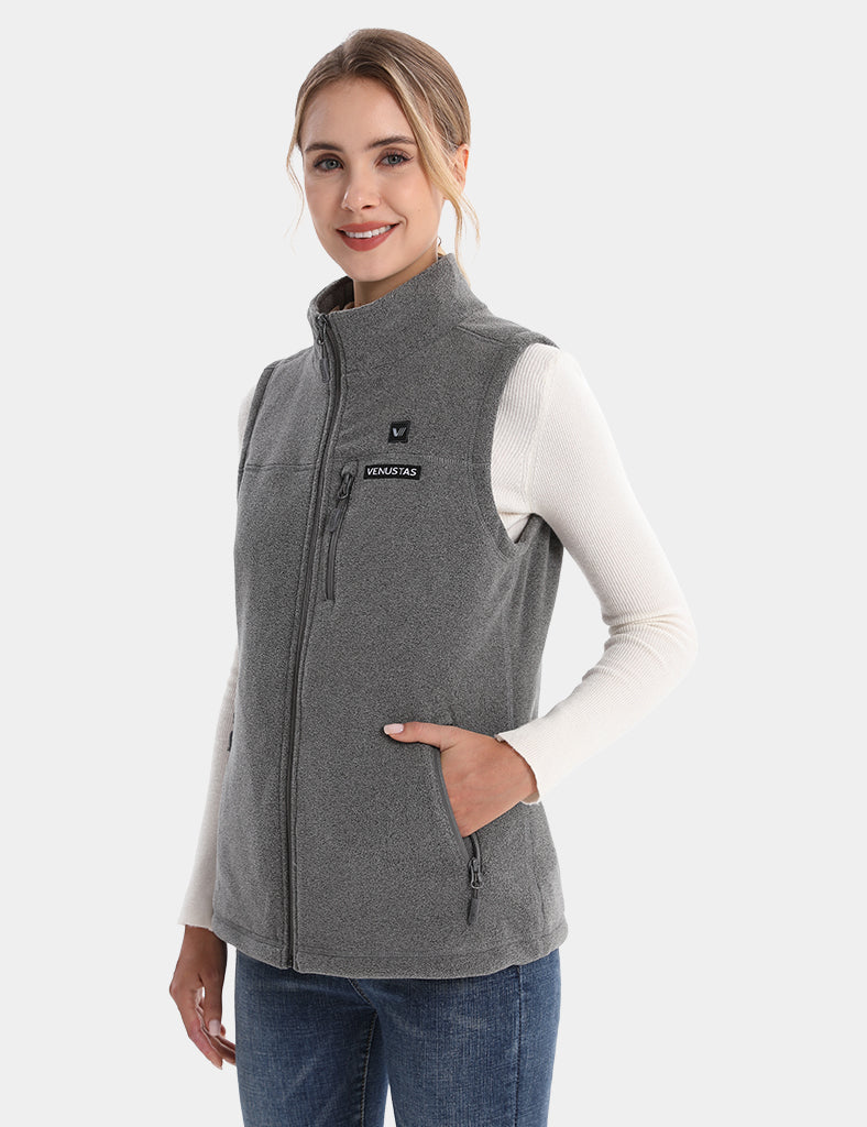 Women’s Heated Recycled Fleece Vest 7.4V, EW22