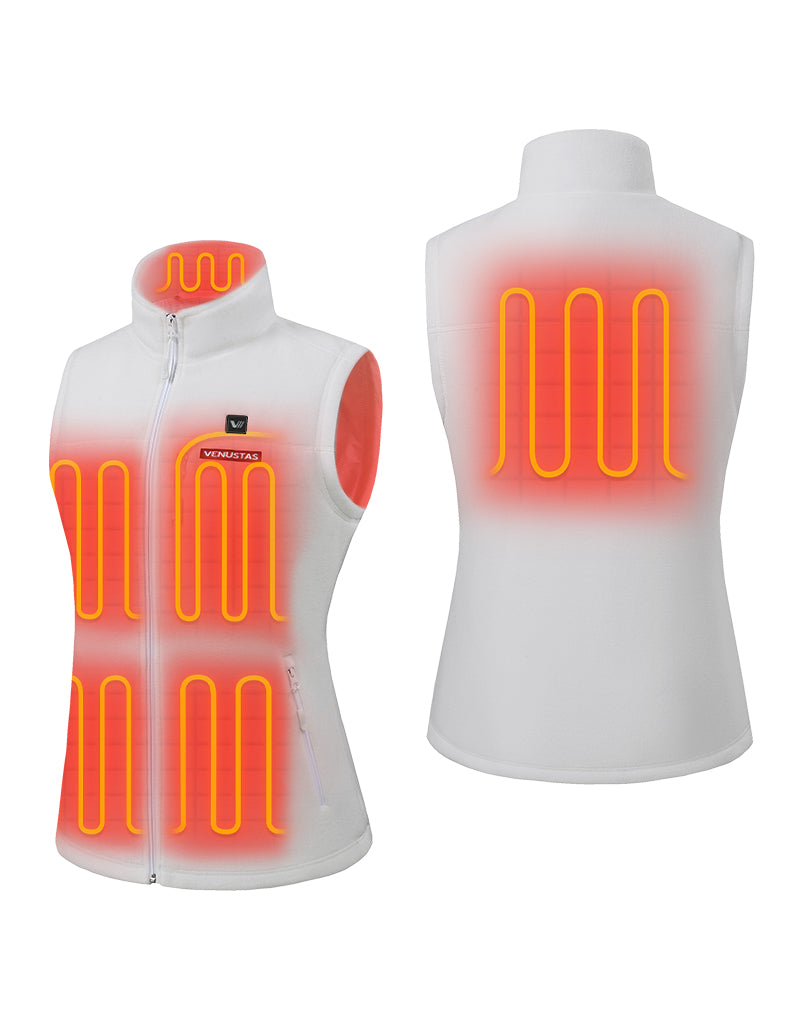 Women’s Heated Recycled Fleece Vest 7.4V, EW22