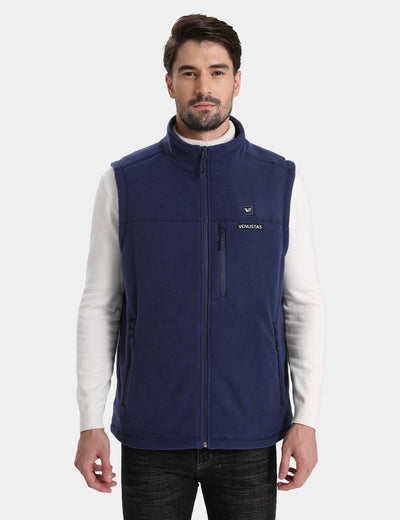 Men’s Heated Recycled Fleece Vest 7.4V, EM21 - Navy