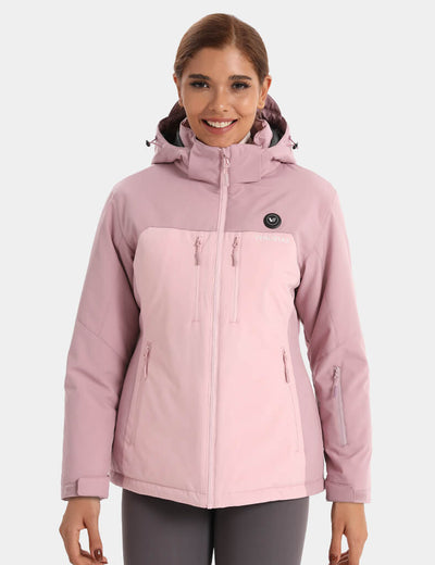 Women's Waterproof Heated Lightweight FELLEX® Jacket 12V, W20 - Colorblock Pink