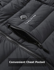[Final Sale] Men's Heated Down Coat with Heating Pockets, 7.4V, M61