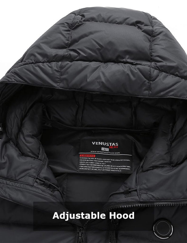 Men's Heated Down Coat with Heating Pockets, 7.4V, M61 [Final Sale]
