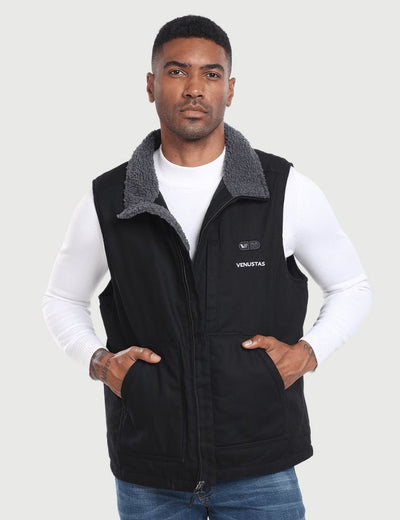 [Open Box] Men’s Heated Canvas Vest 12V with Dual Control, M65 - Black