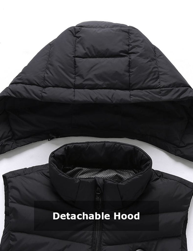 [Open Box] Men’s Heated Down Vest 7.4V With Detachable Hood, M2119