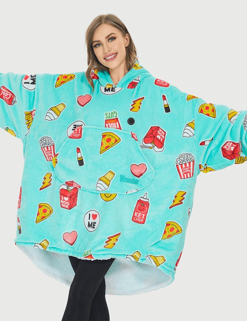 [Final Sale] Oversized Heated Wearable Blanket Hoodie 7.4V, U2169